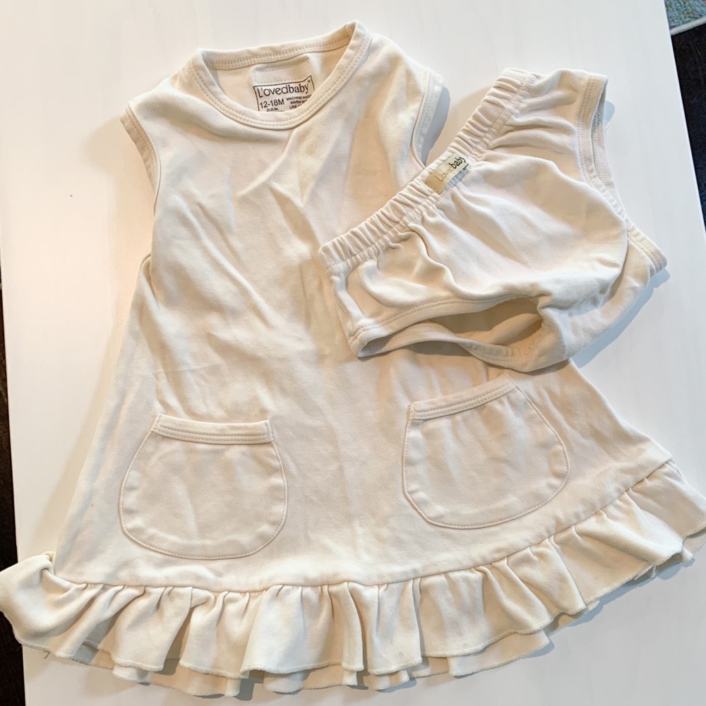 Organic L’ovedbaby Cream Dress